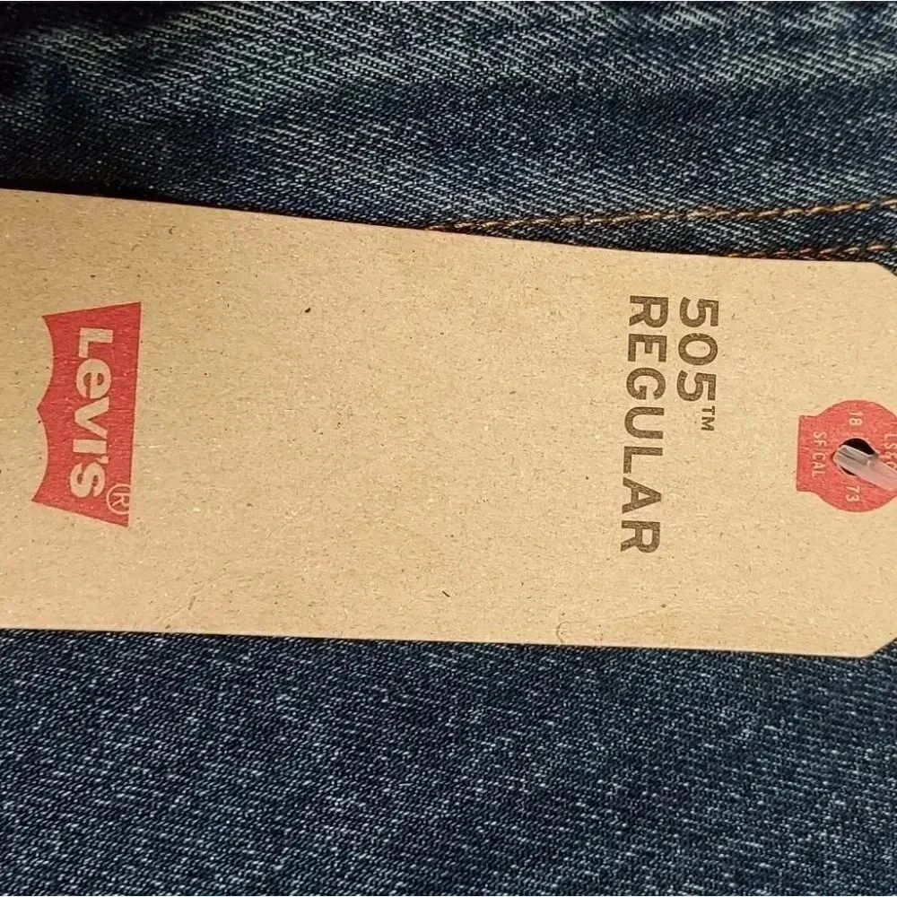 Levis Strauss & Co. 505 Regular Mens Jeans W34 L29 NWT - Picture 8 of 13